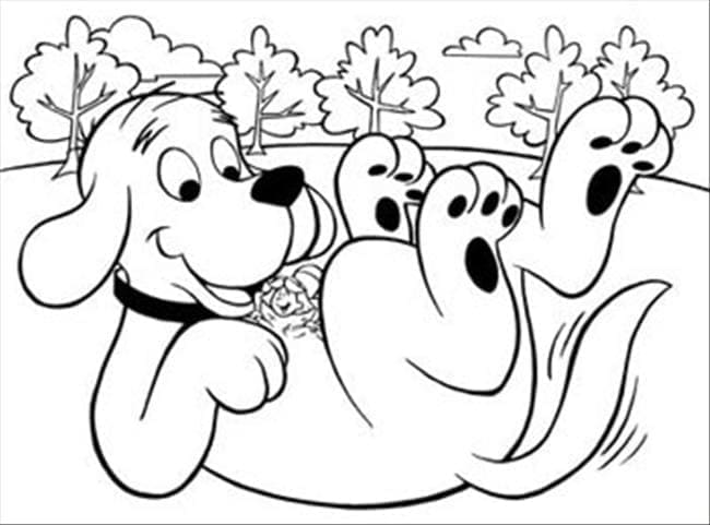 Gratis Utskriftbar Clifford fargelegging