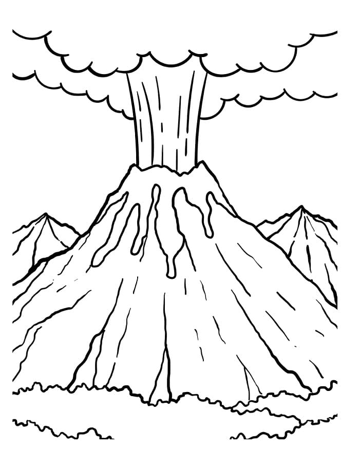 Gratis Vulkan for Barn fargelegging