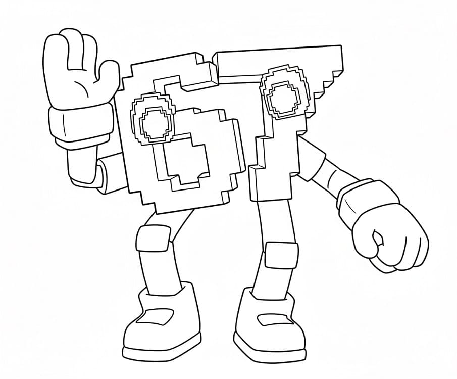 Gratis bilde av 67 Brainrot fargelegging