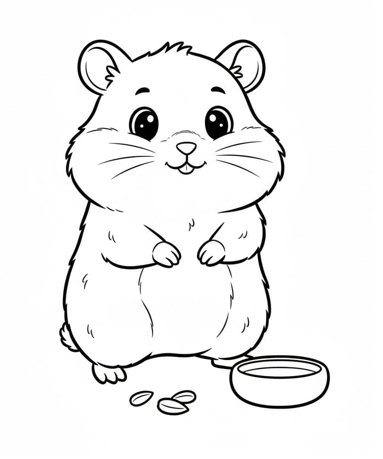 Hamster Utskriftbar fargelegging