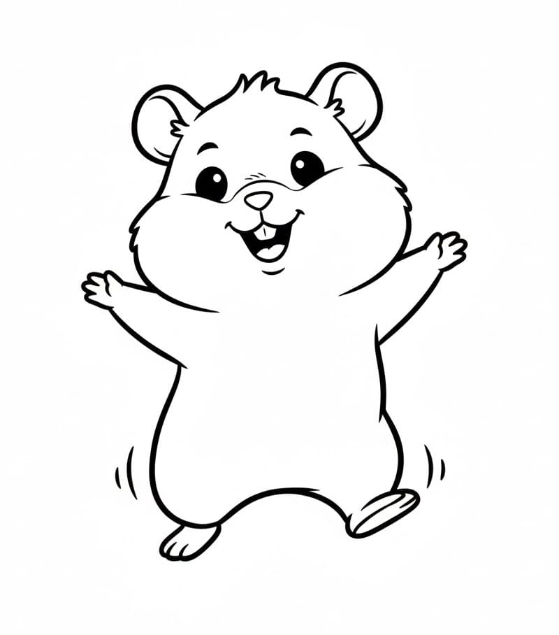 Hamster å Skrive ut fargelegging