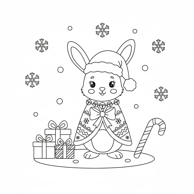 Jule Dyr Kanin fargelegging