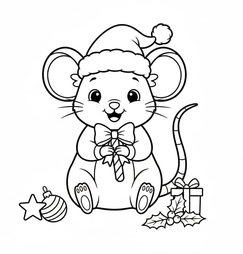 Jule Dyr Mus fargelegging