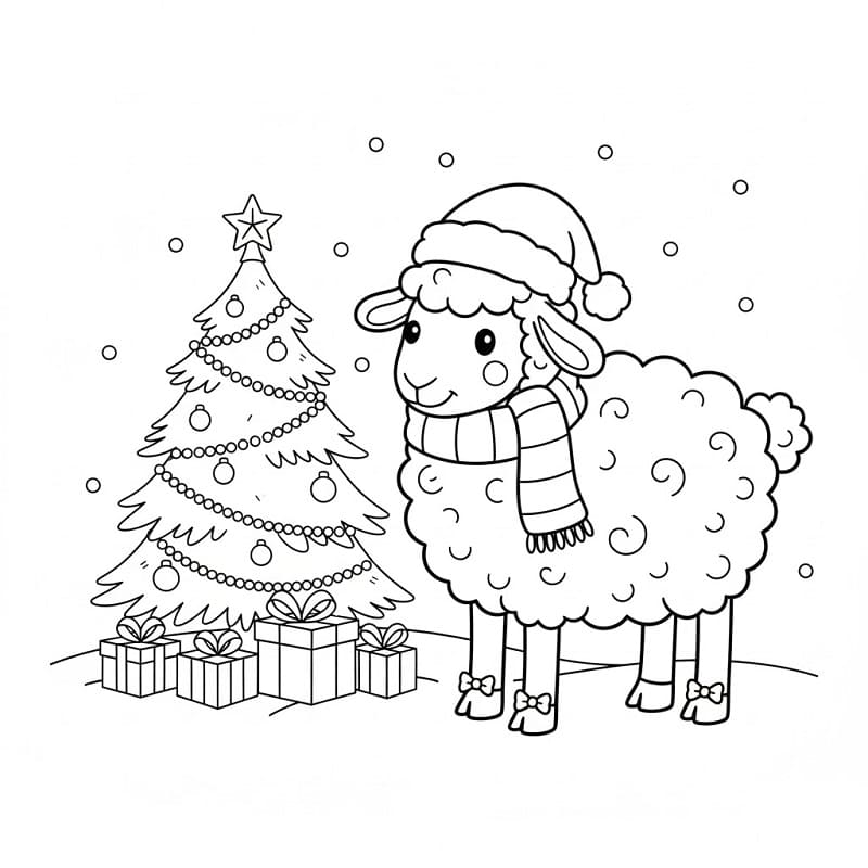 Jule Dyr Sau fargelegging