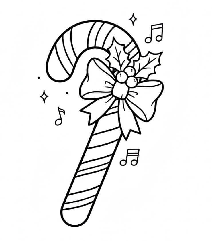 Jule-sukkerstang fargelegging