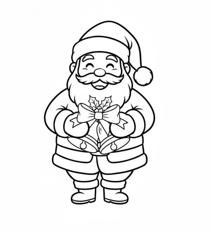 Julenissen og Juleklokker fargelegging