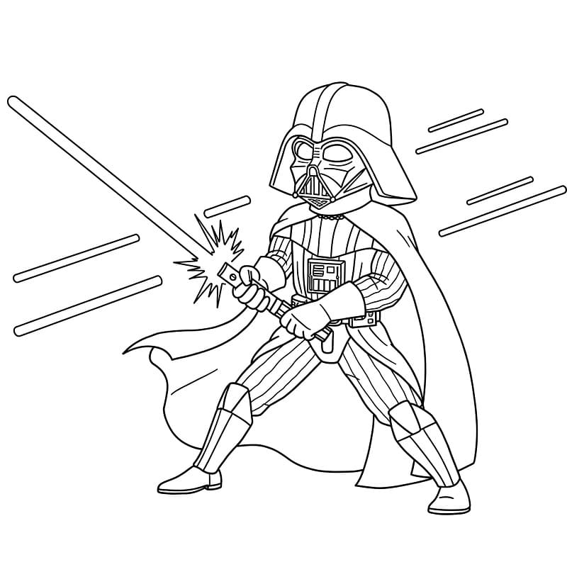 Kraftfull Darth Vader fargelegging