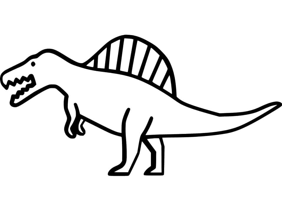 Lett Spinosaurus fargelegging