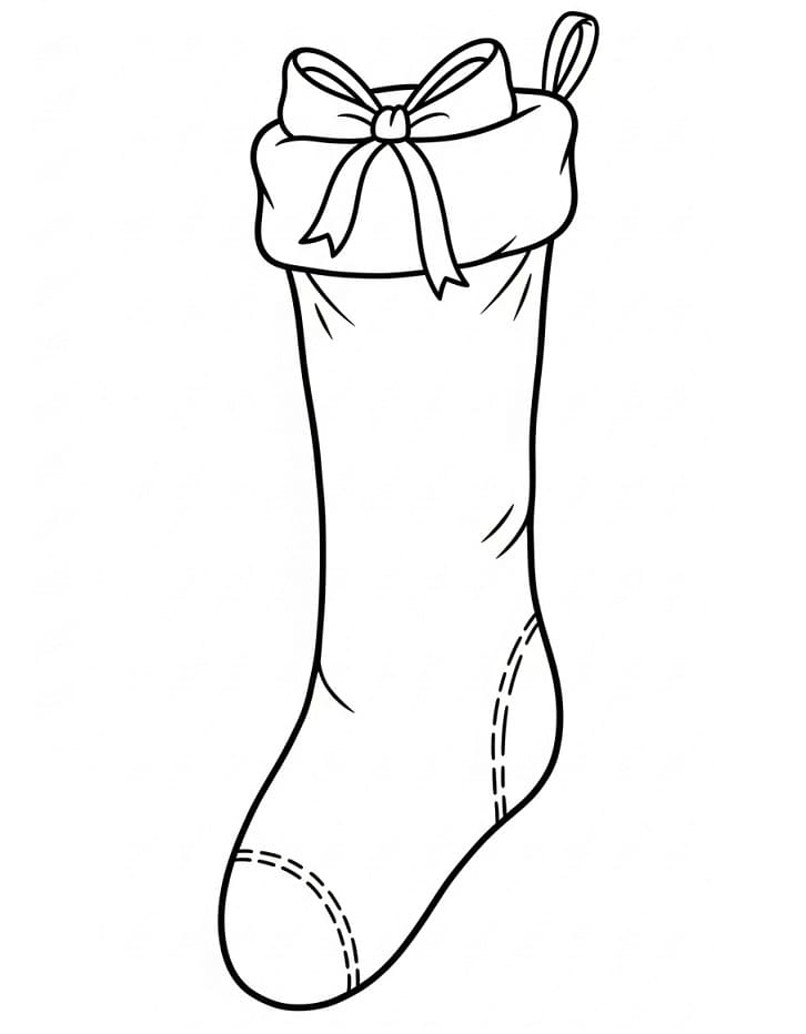 Lett julestrømpe fargelegging