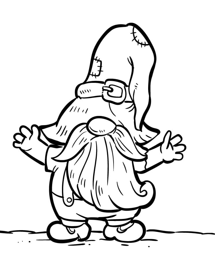 Lite Søt gnom fargelegging