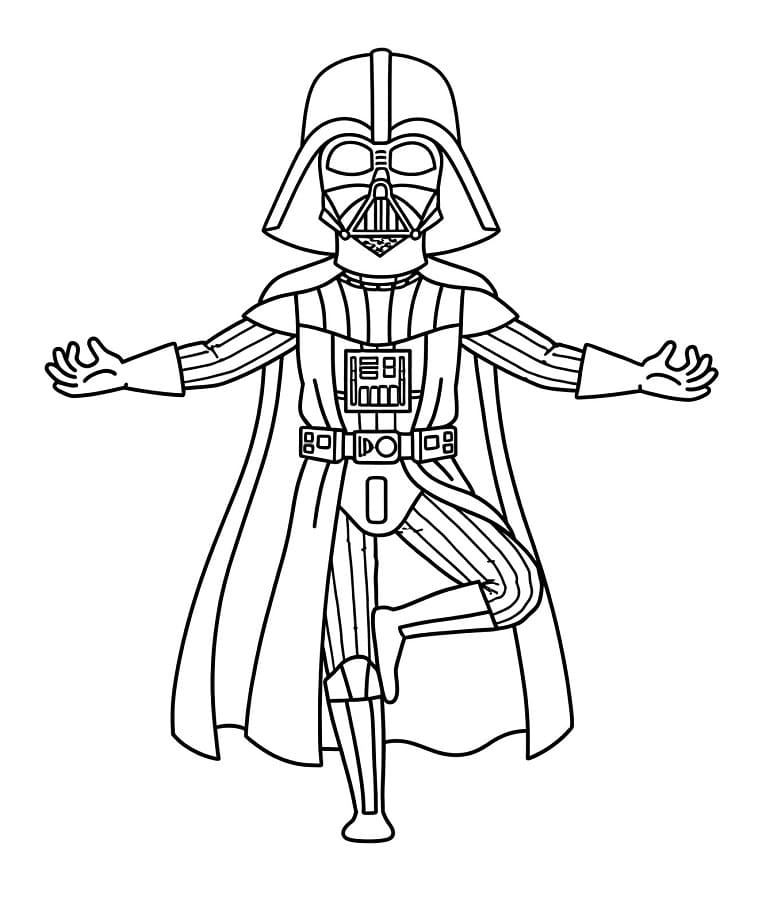 Morsom Darth Vader fargelegging