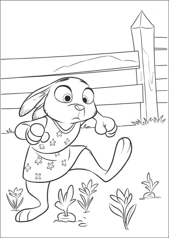Morsom Judy Hopps fargelegging