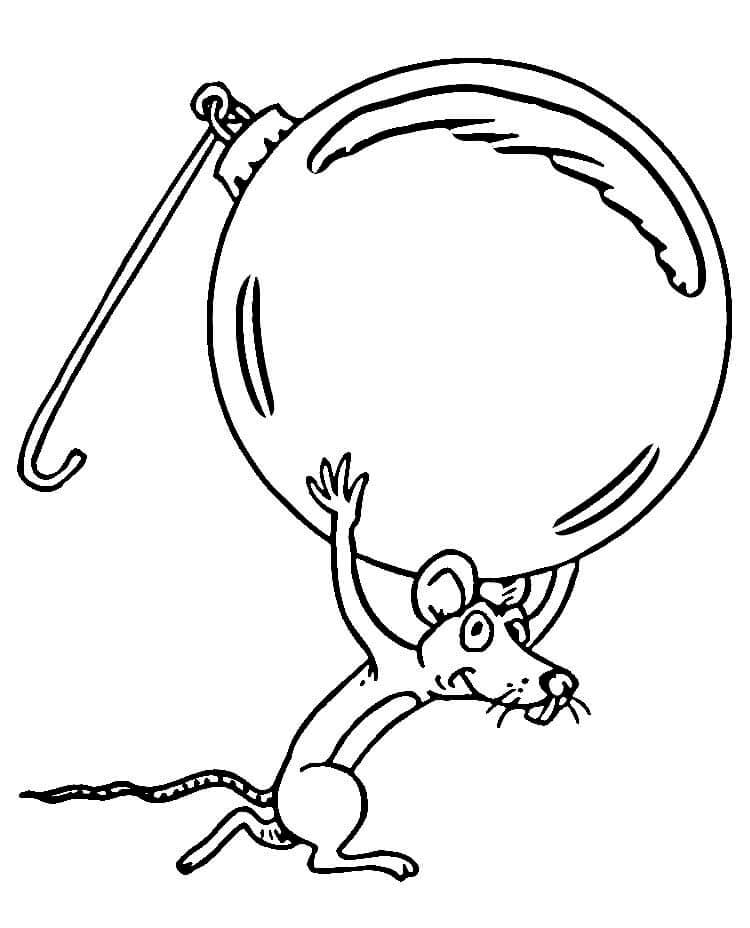 Mus på Julen fargelegging