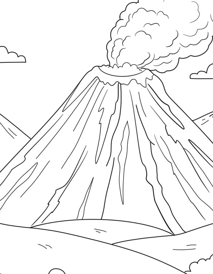 Nydelig Vulkan fargelegging