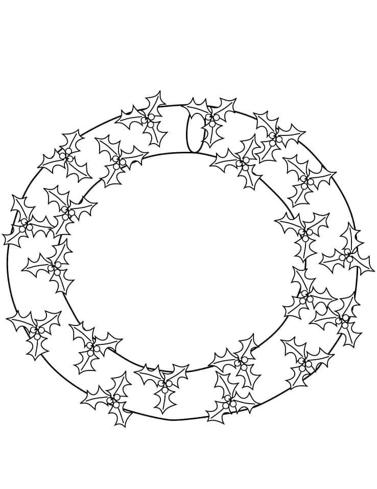 Nyomtatható Julekrans fargelegging