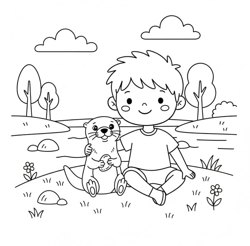 Oter Gratis Bilde fargelegging