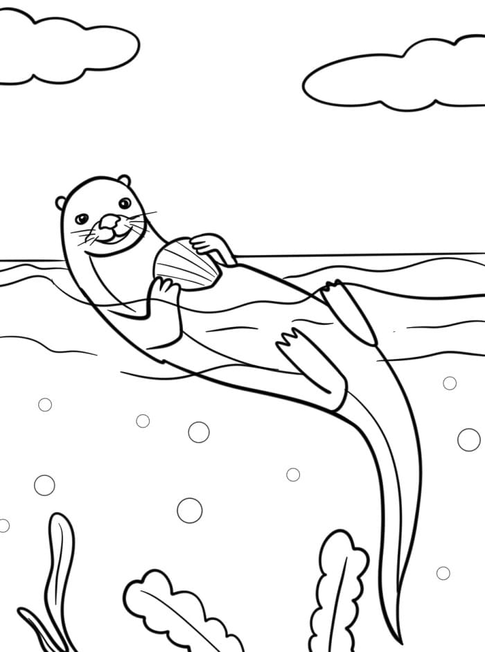 Oter å Skrive ut fargelegging