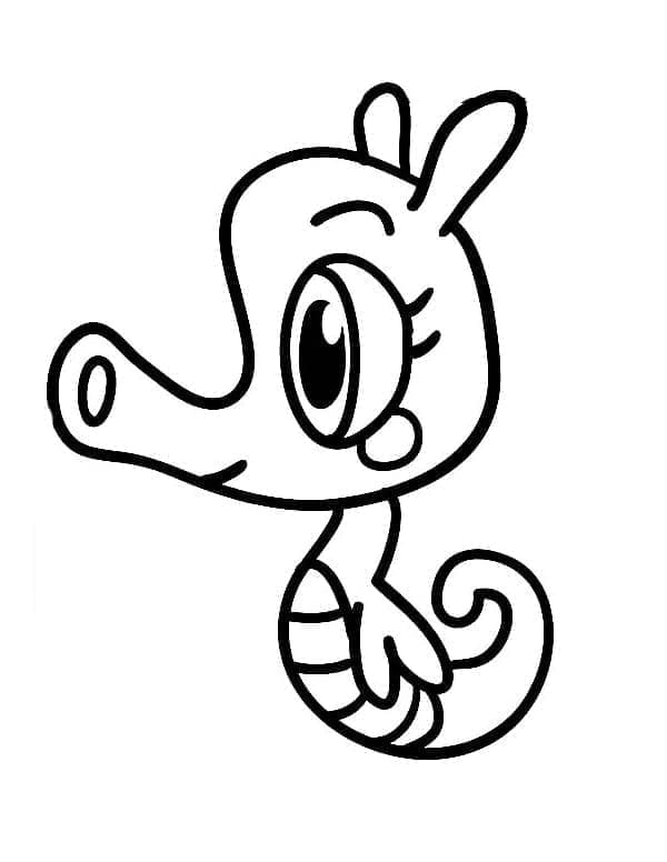 Pen Sjøhest fargelegging