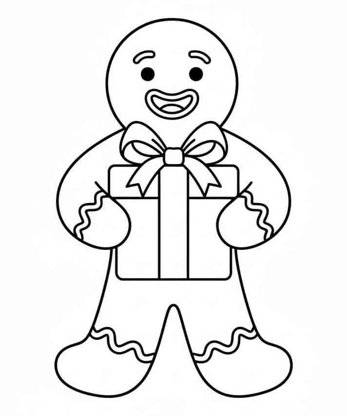 Pepperkakemann Fargelegging