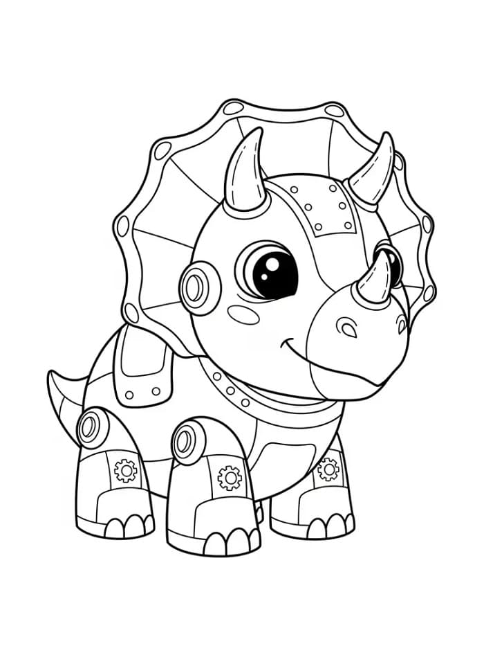 Perfekt Triceratops fargelegging