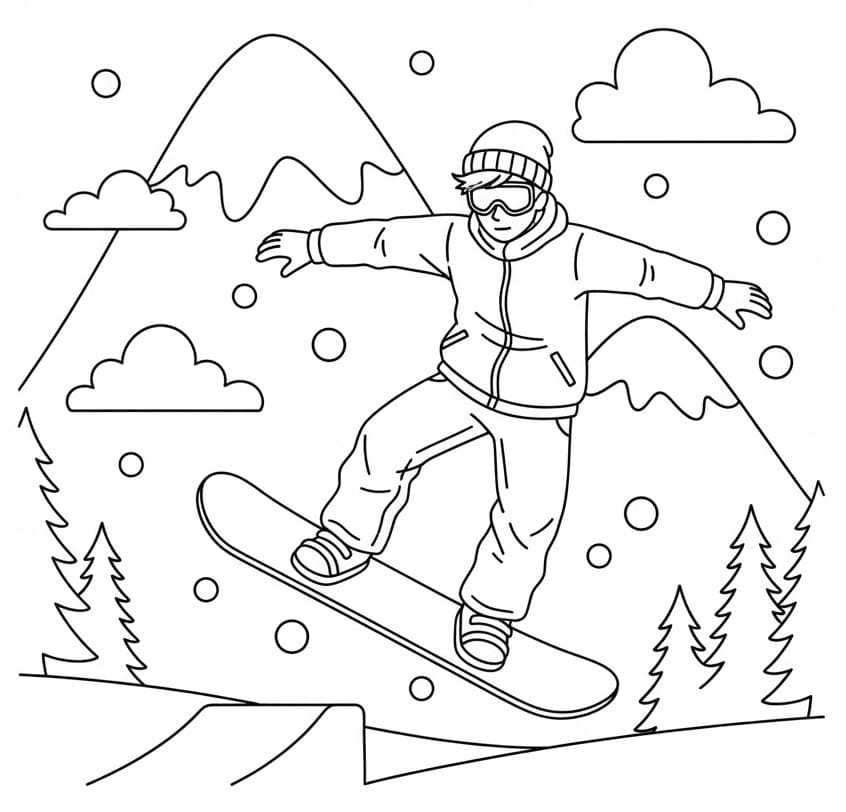 Vintersport Fargelegging