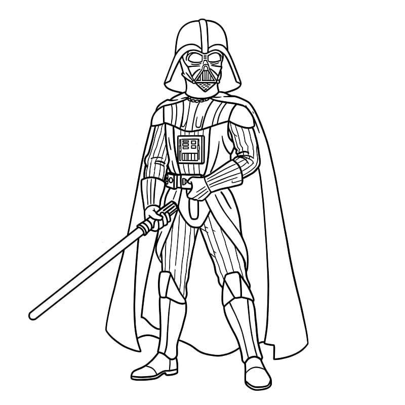 Rå Darth Vader fargelegging