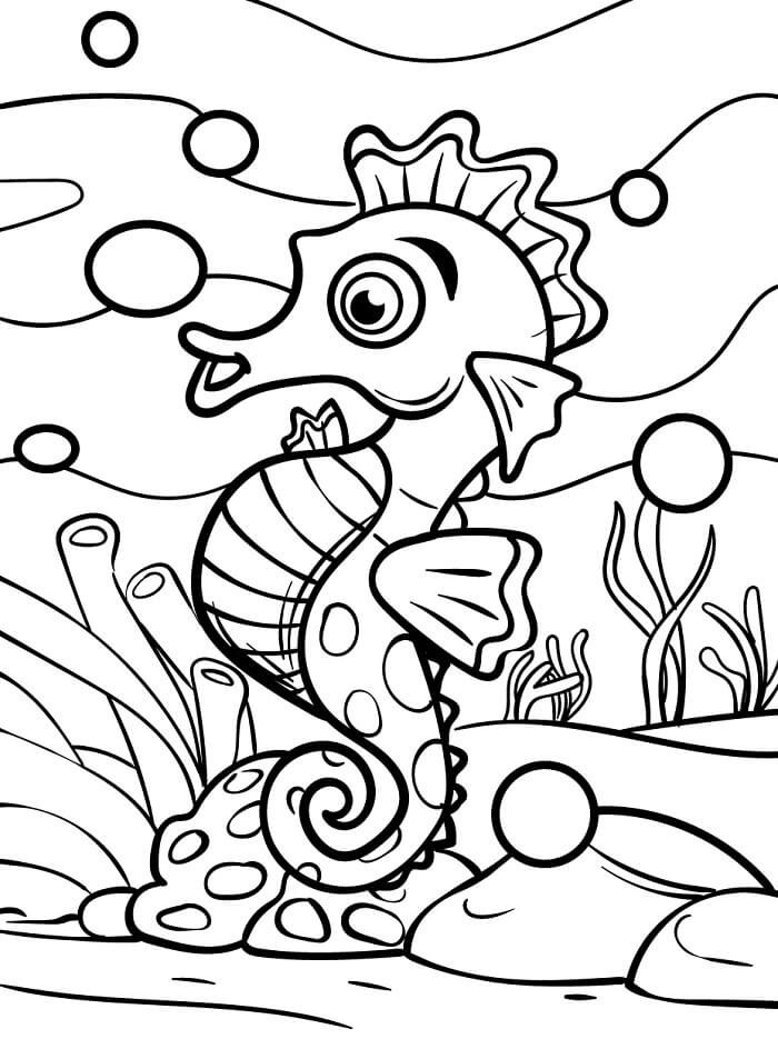 Sjøhest Uten Kostnad fargelegging