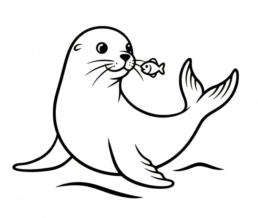 Sjøløve og Fisk fargelegging