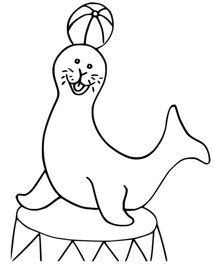 Skriv ut Sjøløve fargelegging