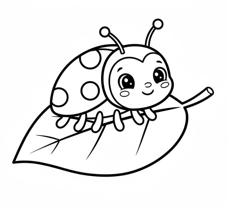 Marihøne Fargelegging