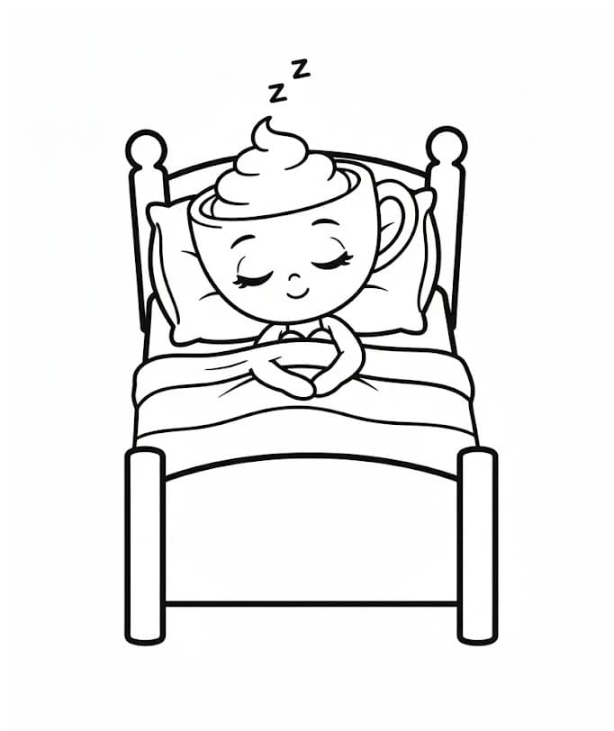 Sovende ballerina cappuccina fargelegging