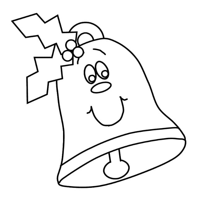 Tegneserie-juleklokke fargelegging