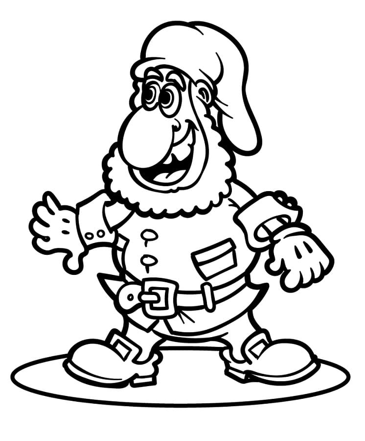 Tegneseriegnom fargelegging