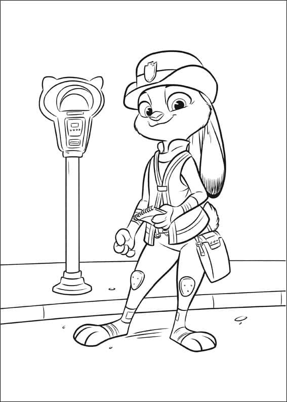 Tøff Judy Hopps fargelegging