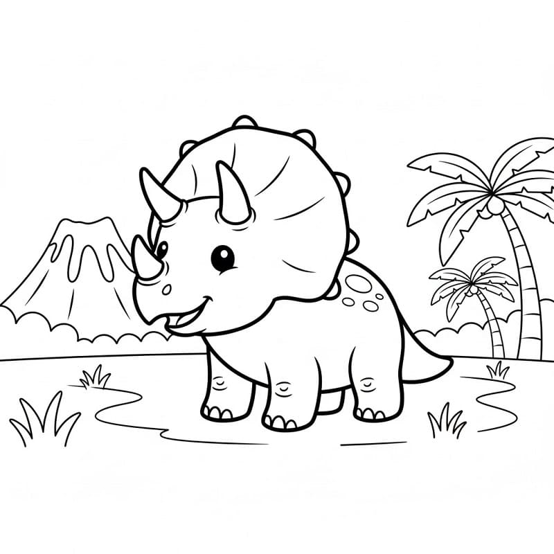Triceratops fargelegging