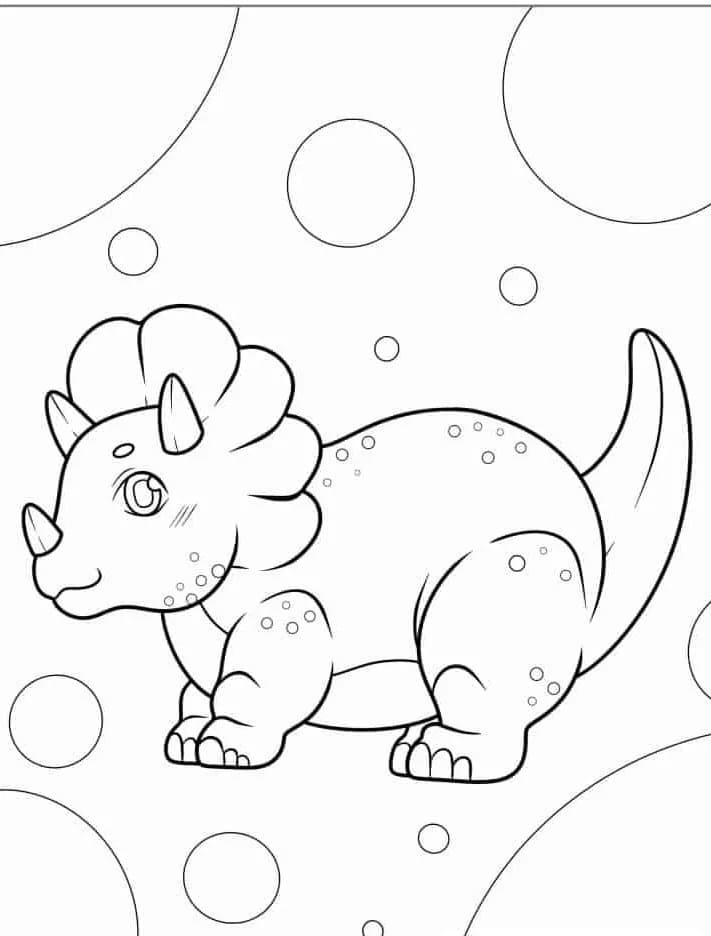 Triceratops Uten Kostnad fargelegging