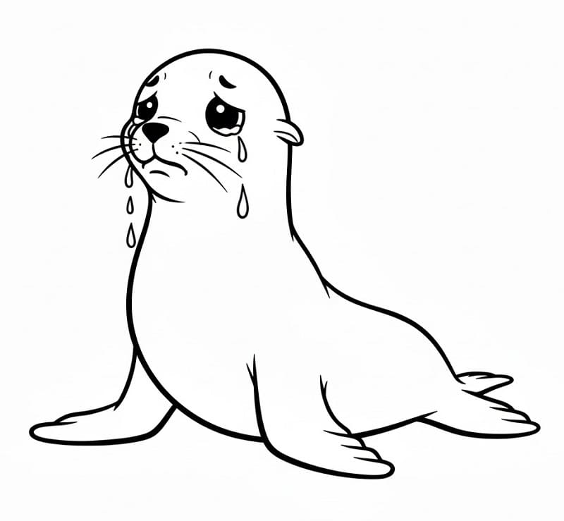 Trist Sjøløve fargelegging