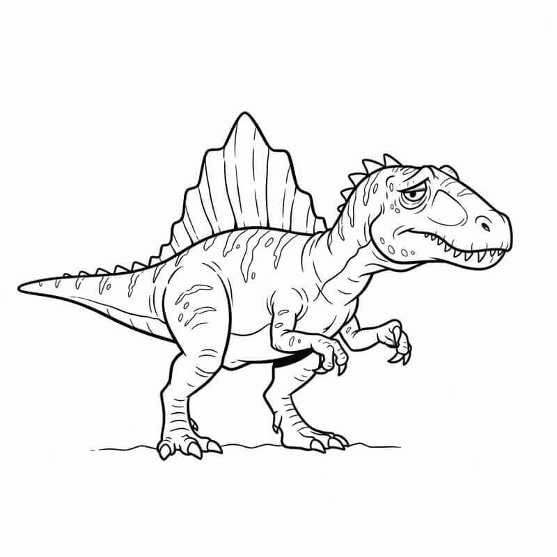 Trist Spinosaurus fargelegging