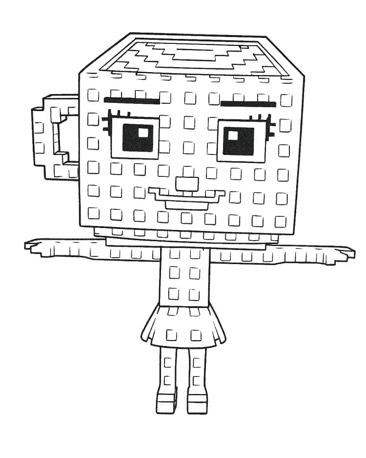 Utdødd Ballerina fra Steal a Brainrot fargelegging