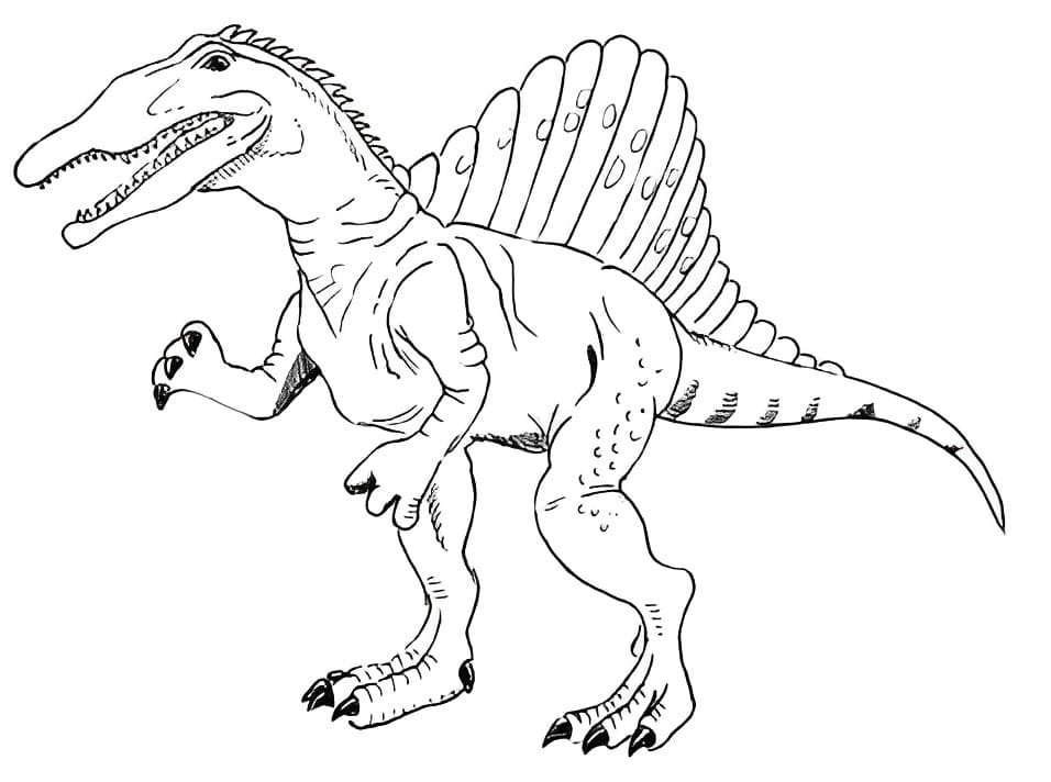 Utrolig Spinosaurus fargelegging