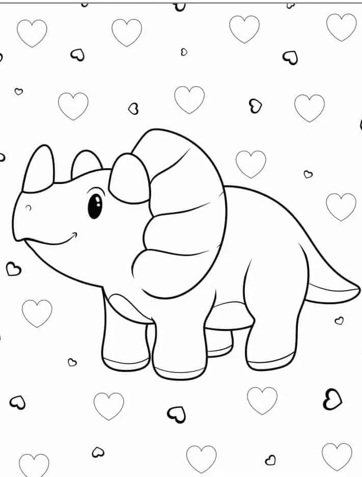 Utrolig Triceratops fargelegging