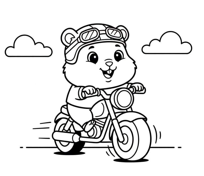 Utskriftbar Hamster fargelegging