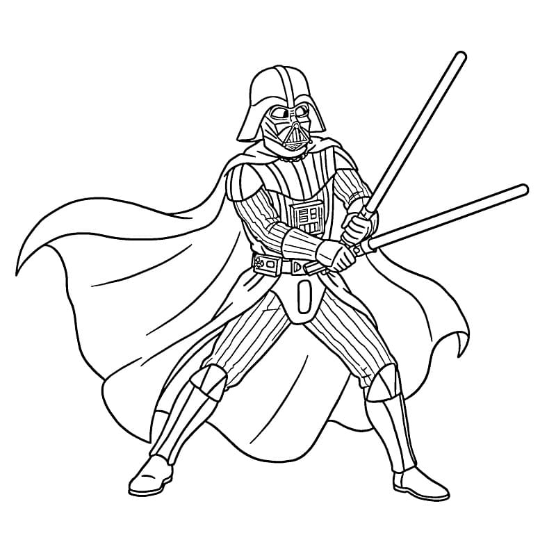 Utsøkt Darth Vader fargelegging