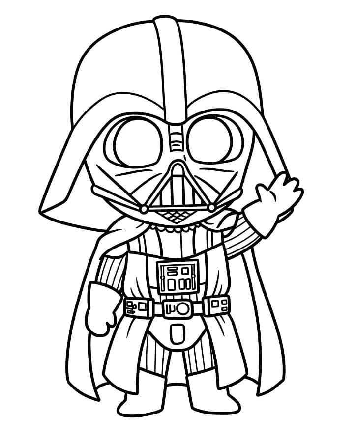 Vennlig Darth Vader fargelegging