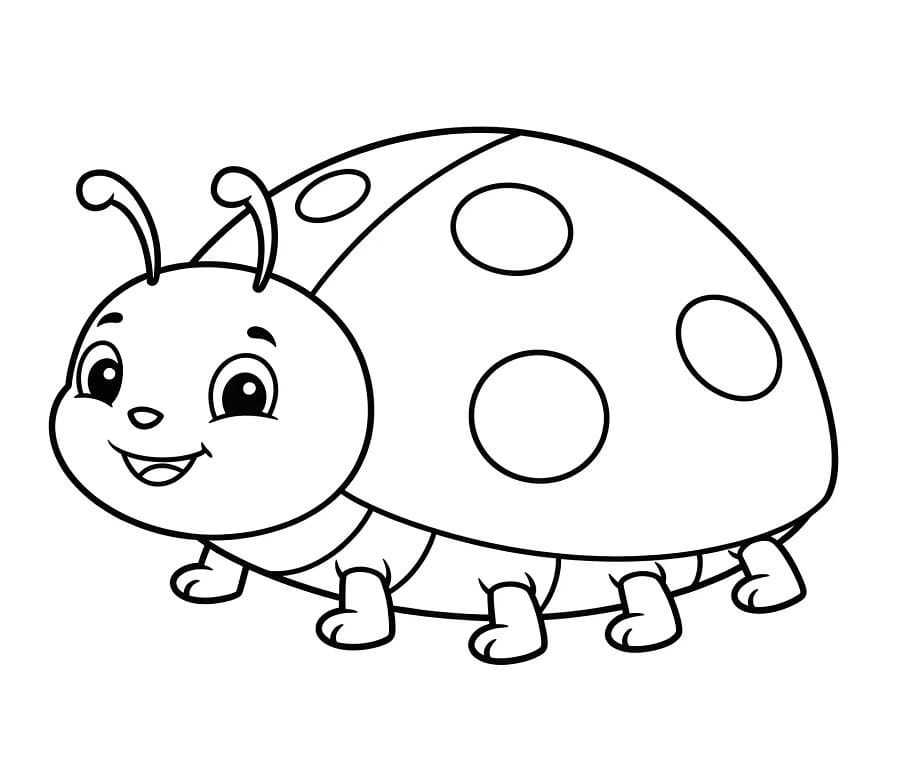 Vennlig marihøne fargelegging