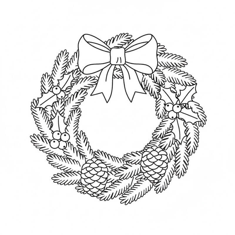 Vidunderlig Julekrans fargelegging