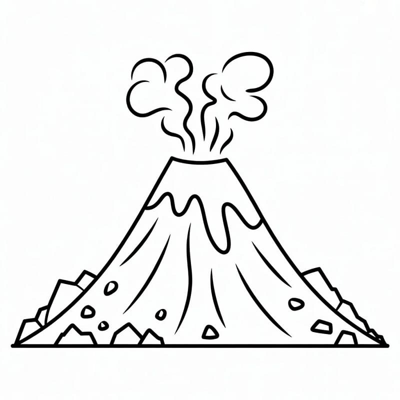 Vulkan Gratis Bilde fargelegging