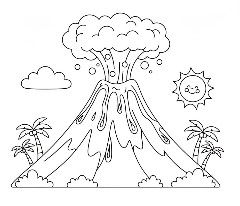 Vulkan Uten Kostnad fargelegging