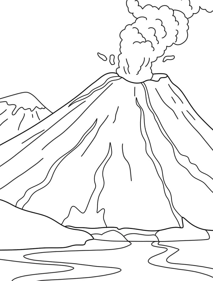 Vulkan for Barn fargelegging