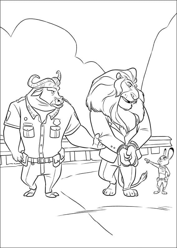Zootropolis Utskriftbar for Barn fargelegging